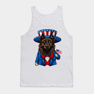 Belgian Tervuren Dog Illustration Tank Top